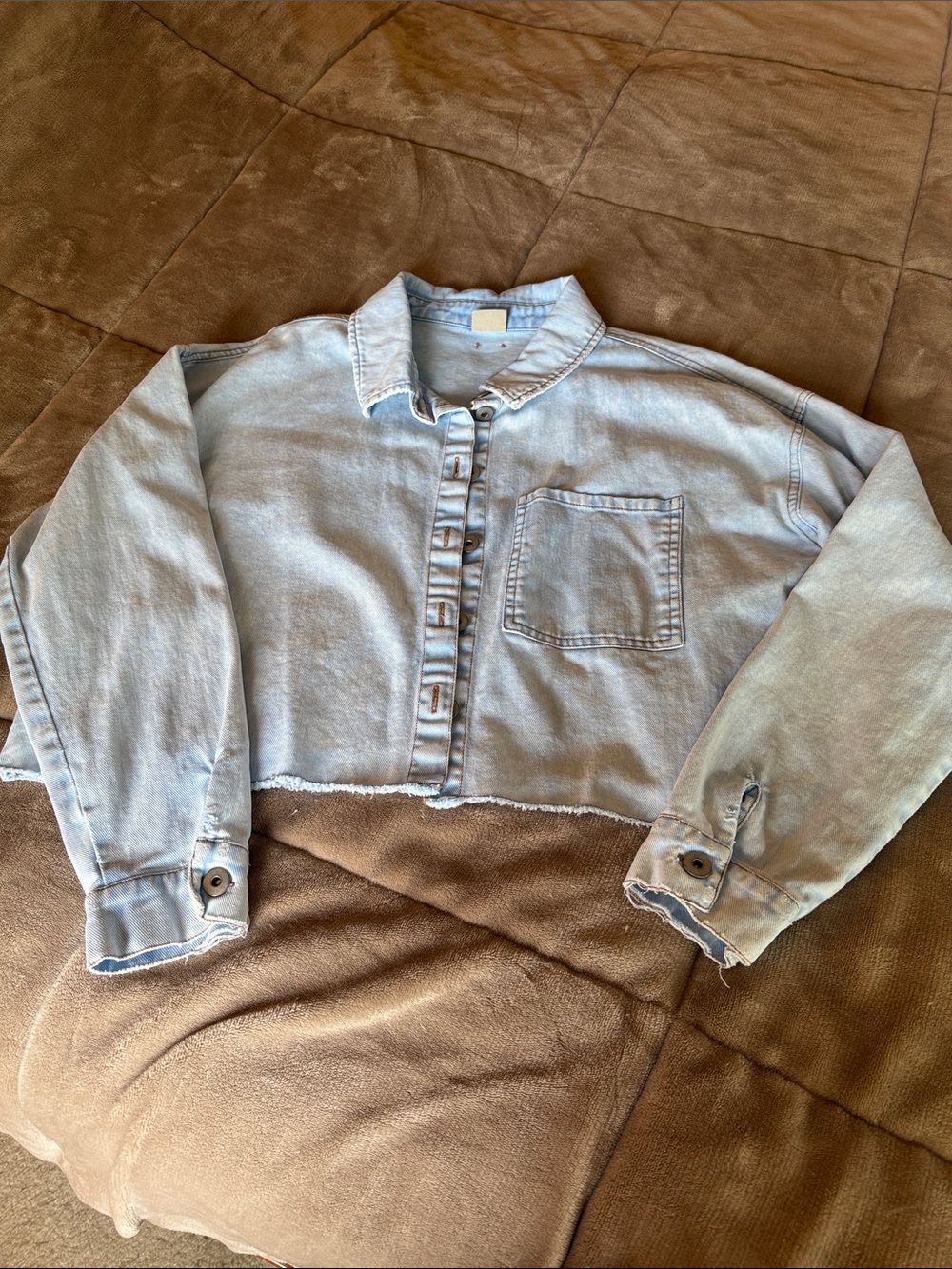 Hurley Light Blue Denim Button-Up Shirt/Jacket